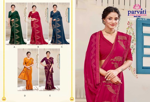 Women Chiffon Saree -21