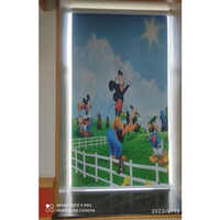 Printed Roller Blind - Color: White