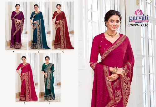 Women Chiffon Saree -23