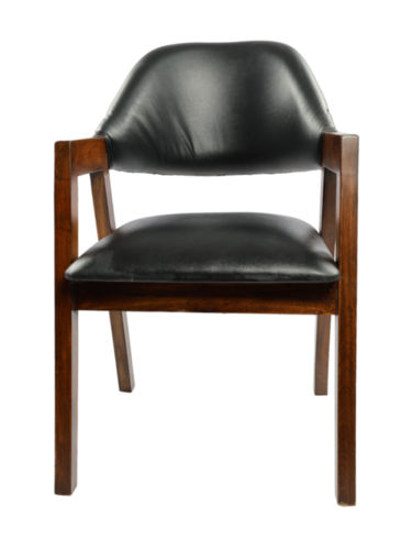 Adhunika Wooden Visitor Chair -Black