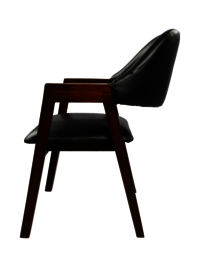 Adhunika Wooden Visitor Chair -Black