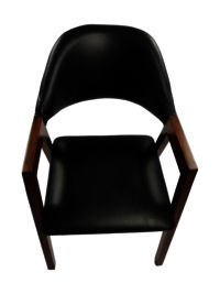 Adhunika Wooden Visitor Chair -Black