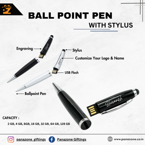 Metal Ball Point With Stylus
