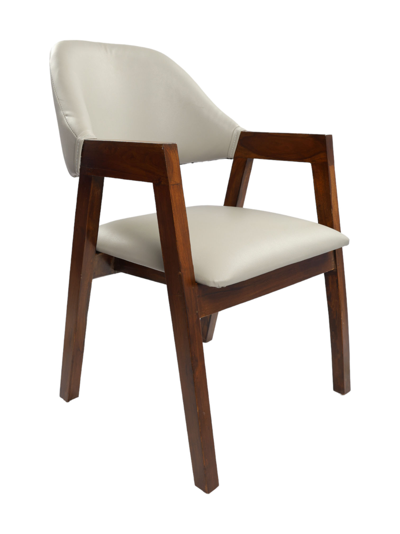 Adhunika Wooden Visitor Chair -Grey