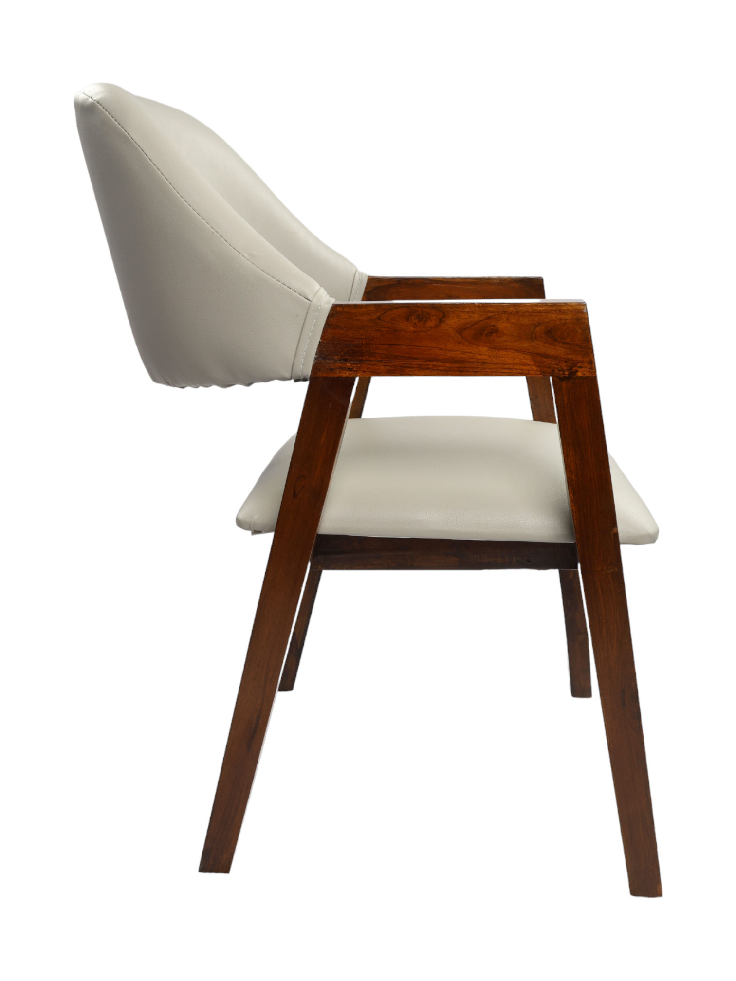 Adhunika Wooden Visitor Chair -Grey