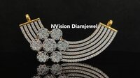 Natural Dimond Heavy Mangalsutra - Diamond Carat Weight: 4.96 Carat