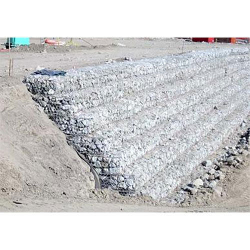 Silver G.I Coating Gabion Wall