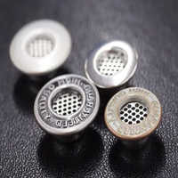 Eyelet With Logo - Copper & Brass Material, Customized Size, Sleek Silver Color, Round Shape | Elegant Branding Eyelet for Fashion Items