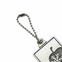 Meta Ball Chain Key Ring - Mild Steel, Brass, Copper | Silver Plated, Modern Arts Design, Stylish Accessory For Keys & Gifts