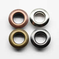 Metal Grommet Button - High-quality Metal, Brass & Copper Materials | Customizable Size, Sleek Polished Finish, Round Shape, Multi-color Options