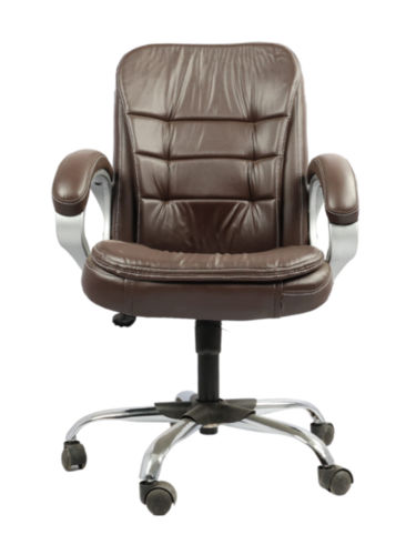 Adhunika Middle Back Chair-Dark Brown