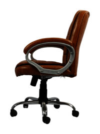 Adhunika Middle Back Chair-Light Brown