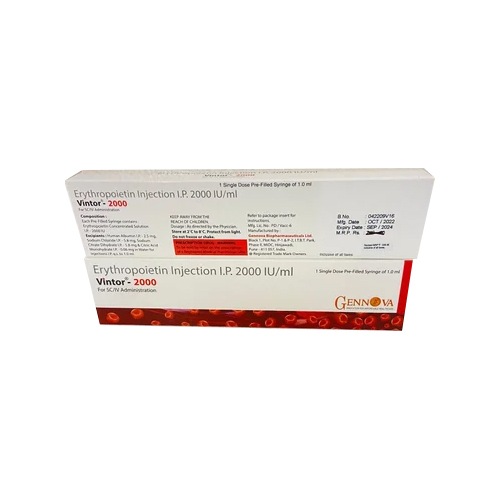 2000IUErythropoietin Injection IP