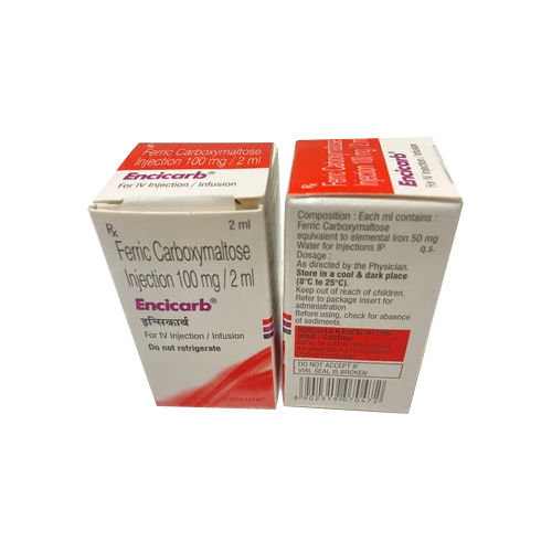 100mg Ferric Carboxymaltose Injection Ph Level: As Per Industry Norms