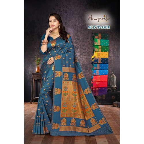 Axita Tussar Cotton Saree