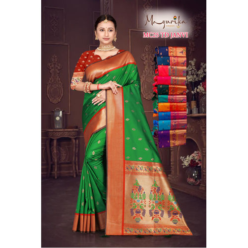 Multicolor Janvi Tussar Cotton Saree