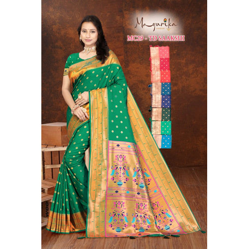 Multicolor Saakshi Tussar Cotton Saree