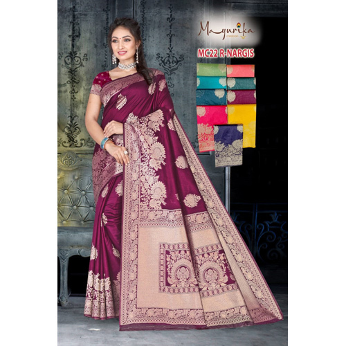 Nargis Tussar Cotton Saree