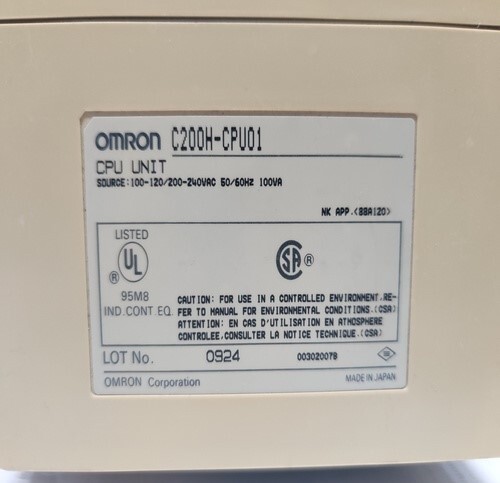 OMRON C200H-CPU01 CPU UNIT