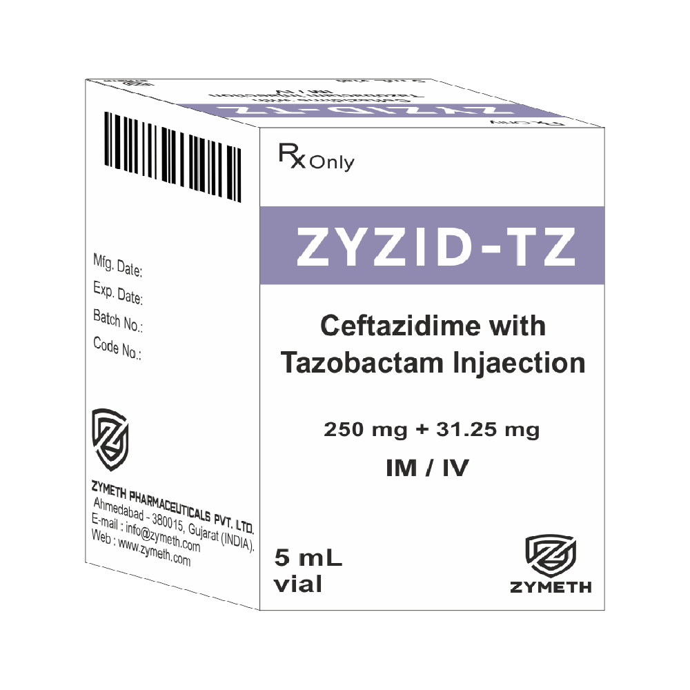 250 MG Ceftriaxone And 31.25 MG Tazobactam Injection
