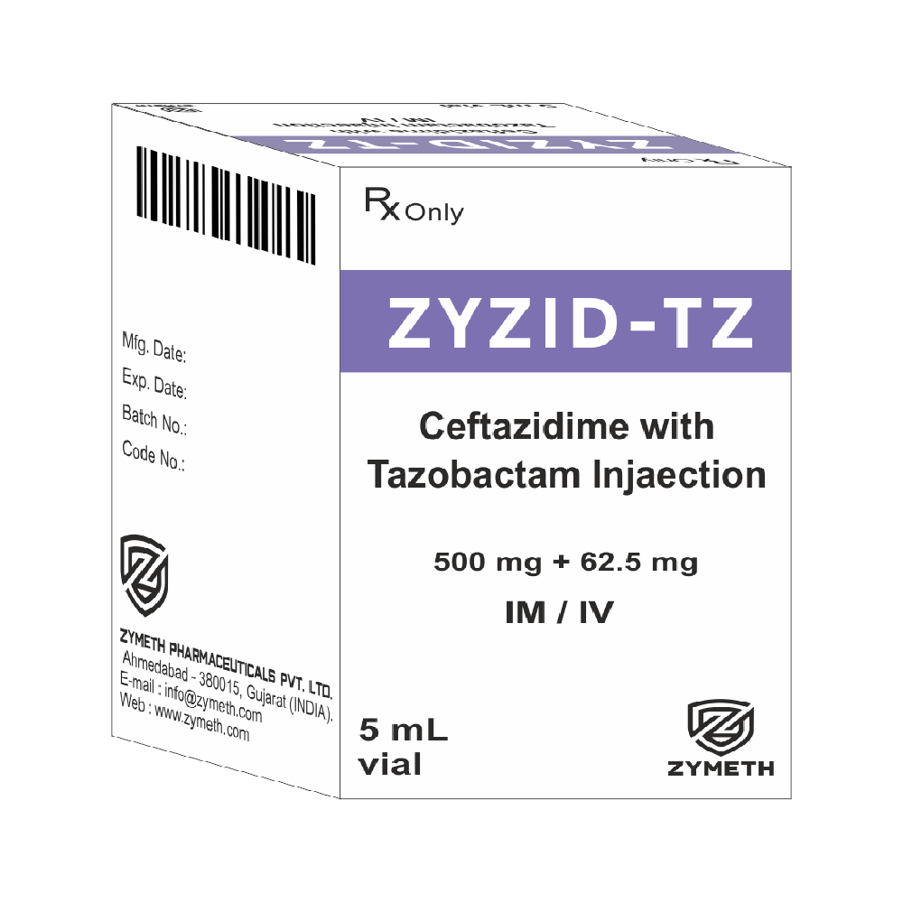 500 MG Ceftazidime And 62.5 MG Tazobactam Injection