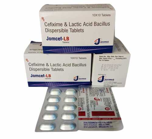 JOMCEF 200 LB-Cefixime and Lactic Acid Bacilus Dispersible Tablets