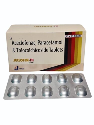 Jeclofen Th :- Aceclofenac Paracetamol And Thiocolchicoside Tablets