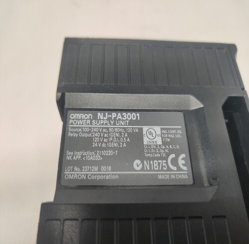 OMRON NJ-PA3001  POWER SUPPLY UNIT