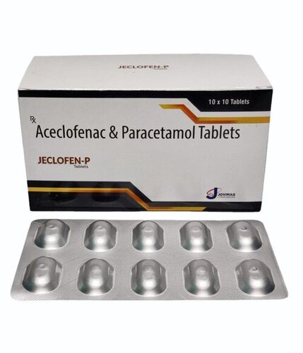 Jeclofen P :- Aceclofenac And Paracetamol Tablets