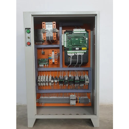 MS Gearless Elevator Control Cabinet - Mild Steel, 15x12x36 Inch , Grey Color, 310 Amp Input Current, 3.7 kW Power, 1-Year Warranty