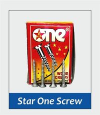 Star One Screw - Steel, 35x8 Mm | 100 Pcs Per Box, Reliable Fastening Solution For Various Applications