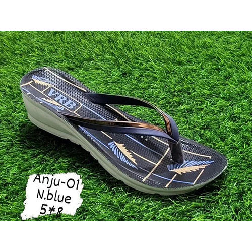 Anju 01 N Blue Ladies Slipper Size: Different Size Available