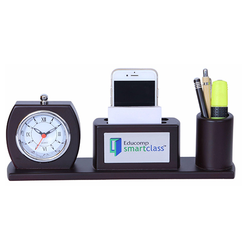 Desktop With Watch, Mobile Stand, Memo Pad And Pen