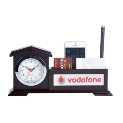 Desktop With Watch, Mobile Stand, Memo Pad And Pen