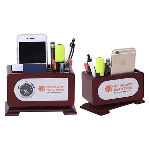 Revolving Desktop With Watch, Mobile Stand, Memo Pad And Pen