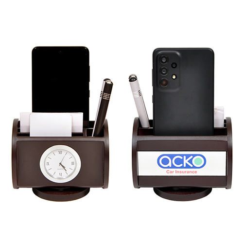 Revolving Desktop With Watch, Mobile Stand, Memo Pad And Pen