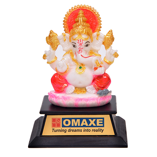 Desktop With Ganesh Ji Murti