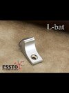 Stainless Steel L Shape Bat - Aluminum Alloy, 1" Size, Chrome Polished Finish | Durable L Shaped Bracket for Shelving Applications