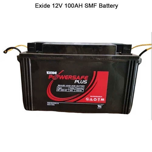 100Ah Exide Power Safe Plus Smf Battery Nominal Voltage: 12 Volt (V)