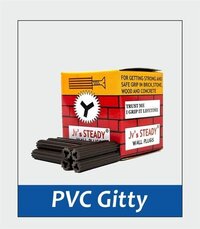 Pvc Gitty - Pvc Material, 10x10mm Dimensions, Black Color | Designed For Fixing In Brick, Stone, Wood, And Concrete, Is 1367 Compliance