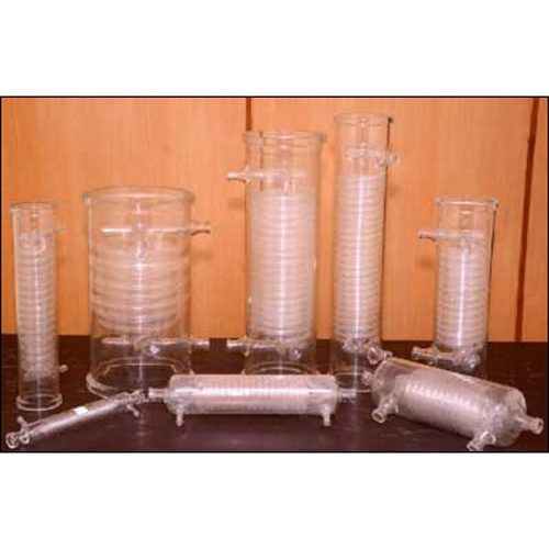 Borosilicate Glass Coil Type Condenser - Application: Laboratory