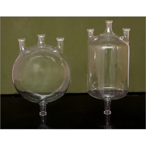 Borosilicate Glass Round Bottom And Cylindrical Type Glass Vessel - Application: Laboratory