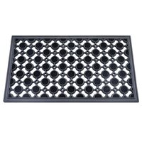Door Mat - Anti-slip Latex, 40x60 Cm To 60x90 Cm Sizes, Black Color, Hand Washable, 5mm To 10mm Thickness For Home & Bedroom Use