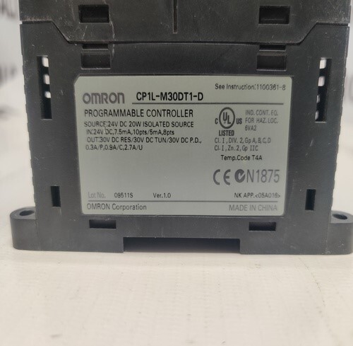 OMRON CP1L-M30DT1-D PROGRAMMABLE CONTROLLER