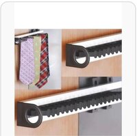 Tie Rack - Aluminum Alloy, 16x3x0.5 Inches, Matte Powder Coated Finish | Wall Mounted Design, Standard Size, 1.2 Lbs Weight
