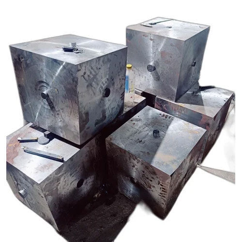 Silver Forged Steel Block