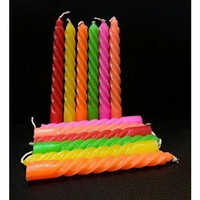 Colorful Spiral Candle - Paraffin Wax, Handmade, Multicolor | Unique Handcrafted Design, Perfect For Home Decor And Aromatic Ambiance
