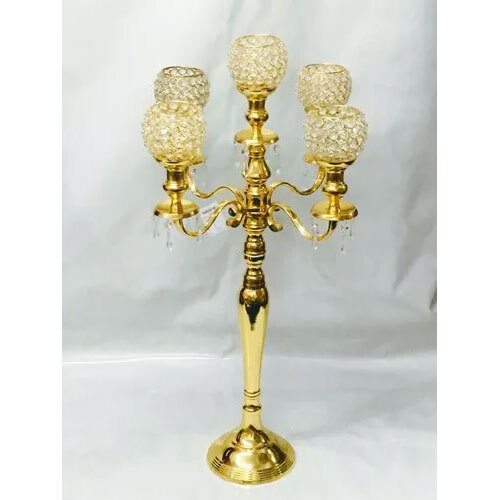 5 Arm Crystal Candelabra