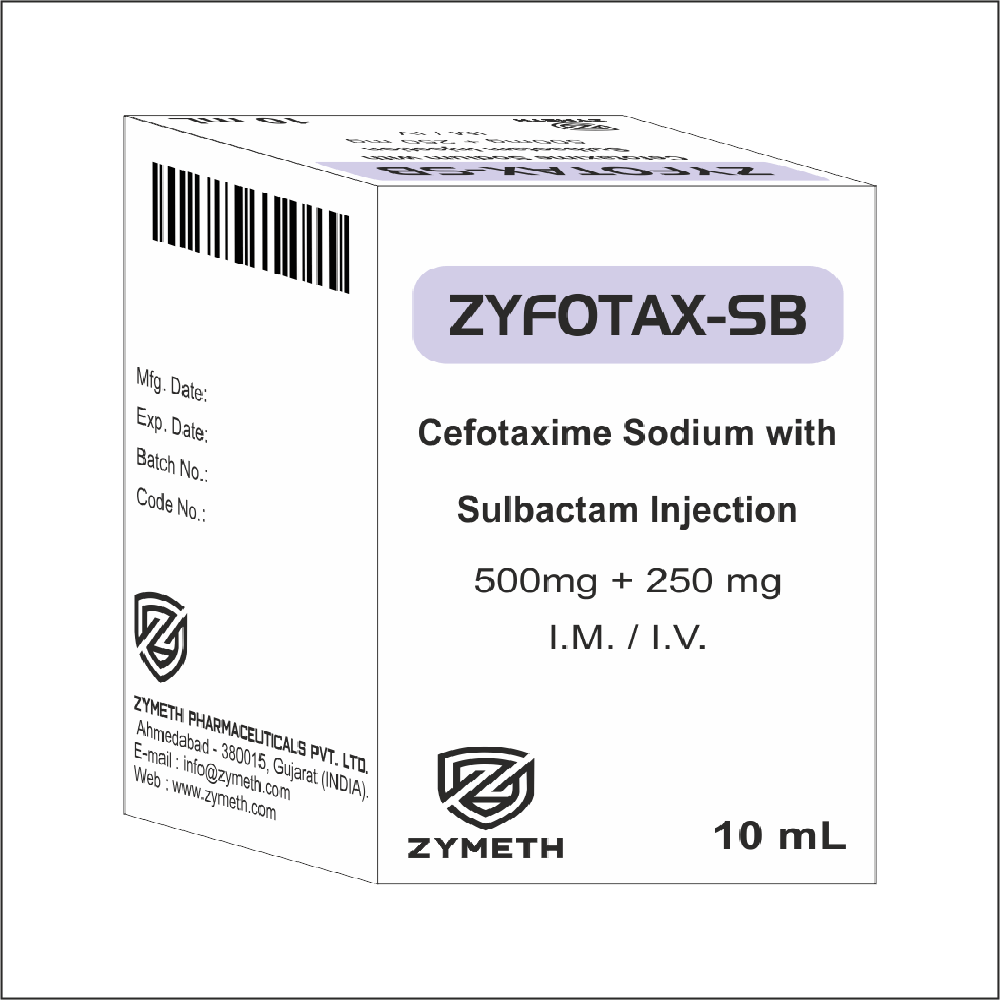 500 Mg Cefotaxime And 250 Mg Sulbactam Injection