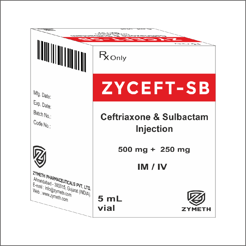 Ceftriaxone And Sulbactam Antibiotic Injection